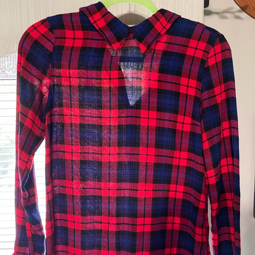 red and blue flannel